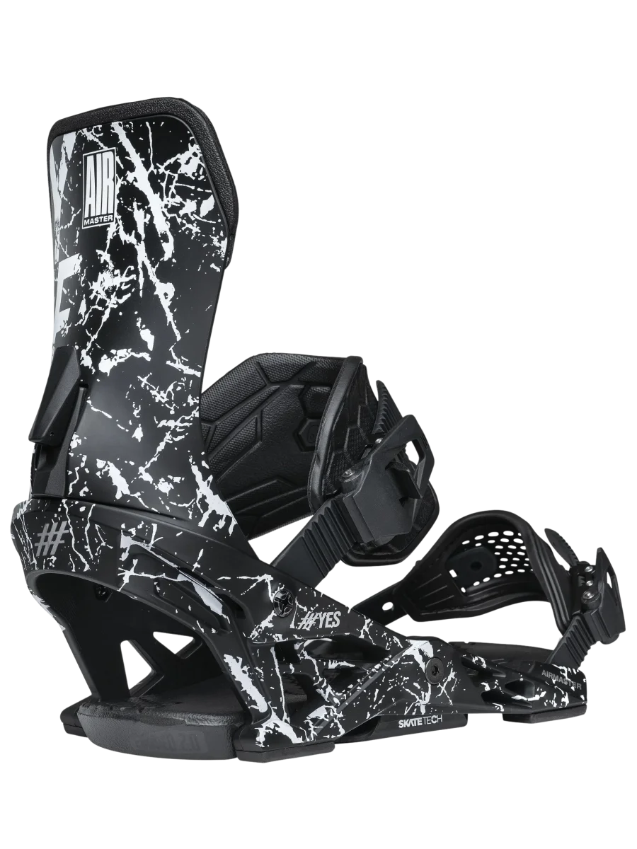 Fijaciones Snowboard Yes Airmaster 2026 | Splatter White